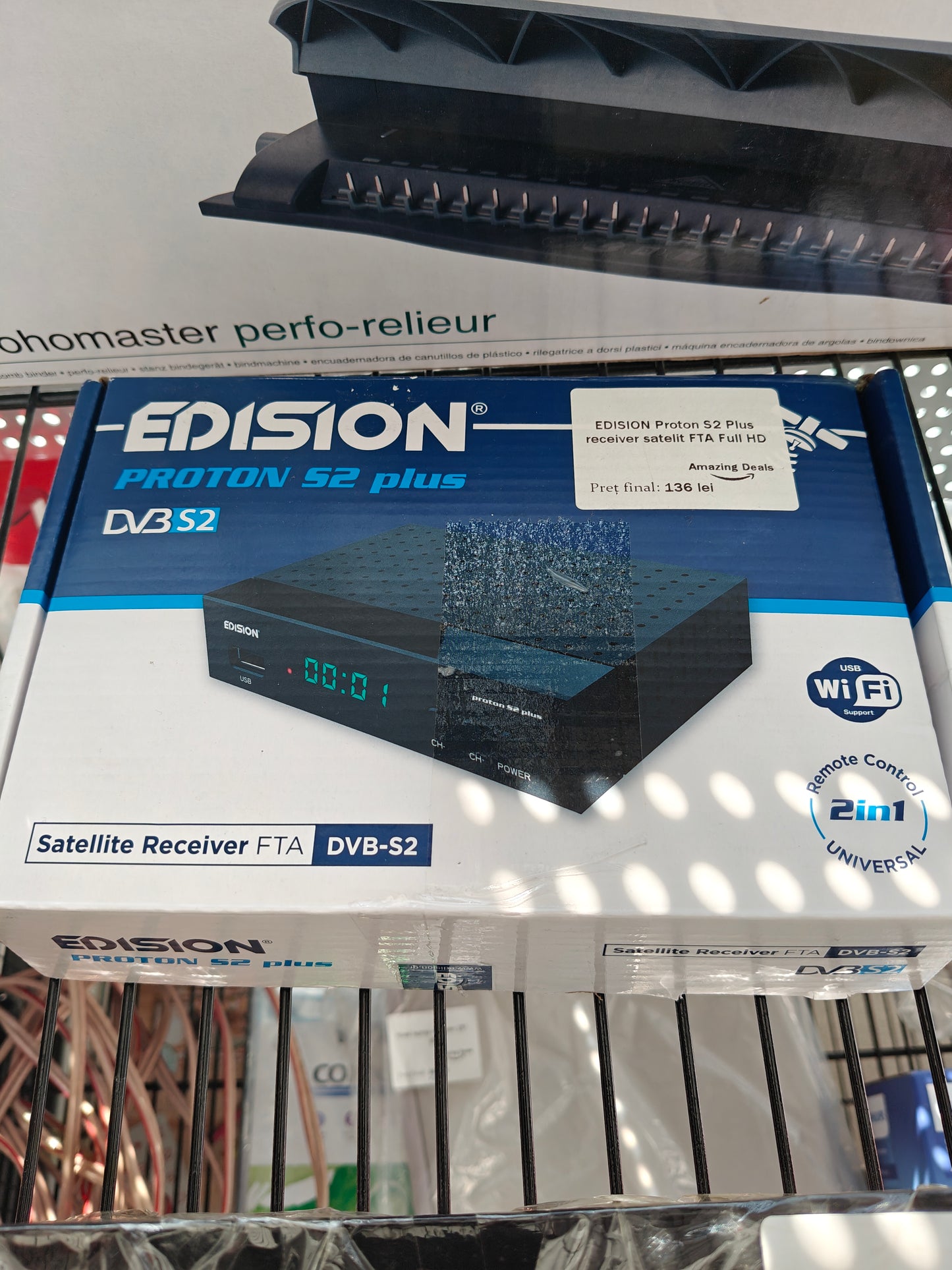 Receiver satelit Edison Proton S2 Plus, FTA Full HD