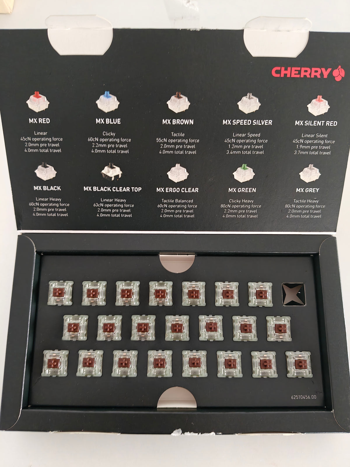 Cherry MX Brown RGB - Switch-uri tastatură ,22 buc