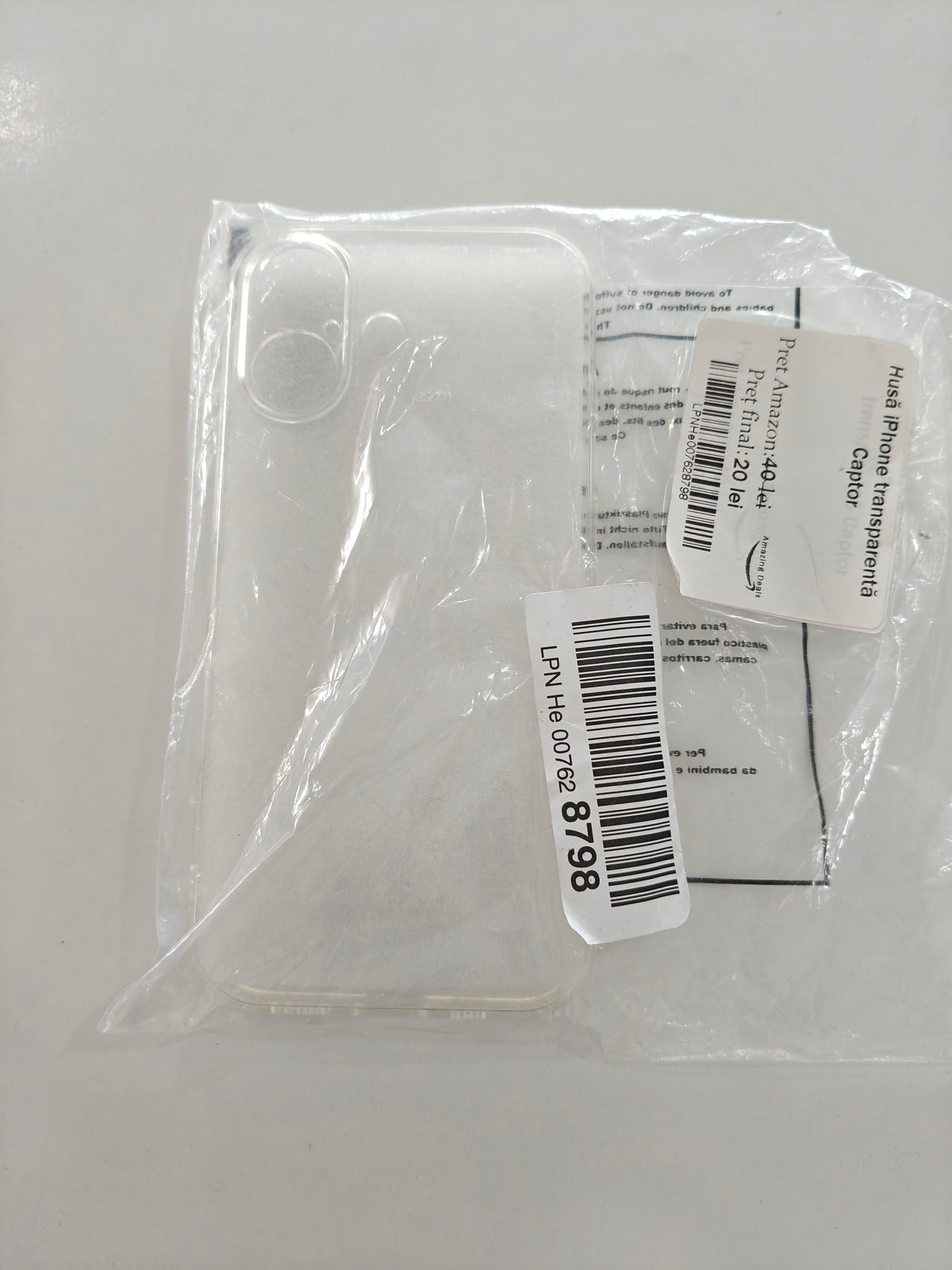 Husa transparenta iPhone 16