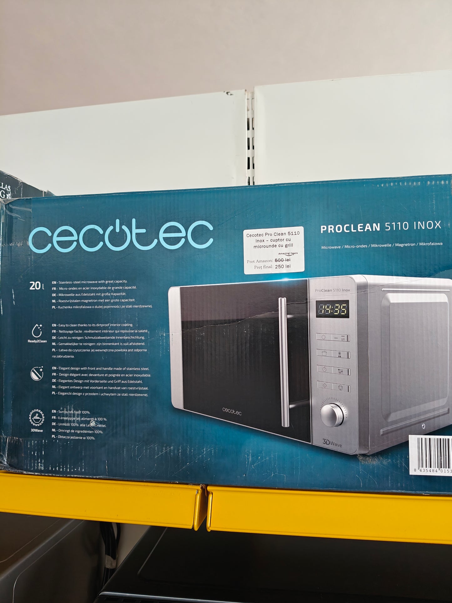 [RESIGILAT] Cuptor cu Microunde și Grill - Cecotec Pro Clean 5110 Inox