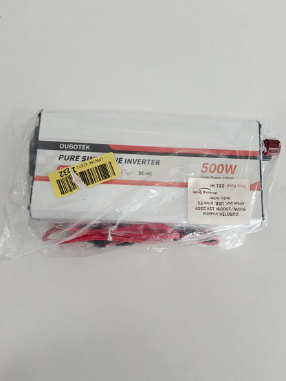 OUBOTEK, Invertor Auto 500W/1000W 12V-230V ,Sinus Pur, USB
