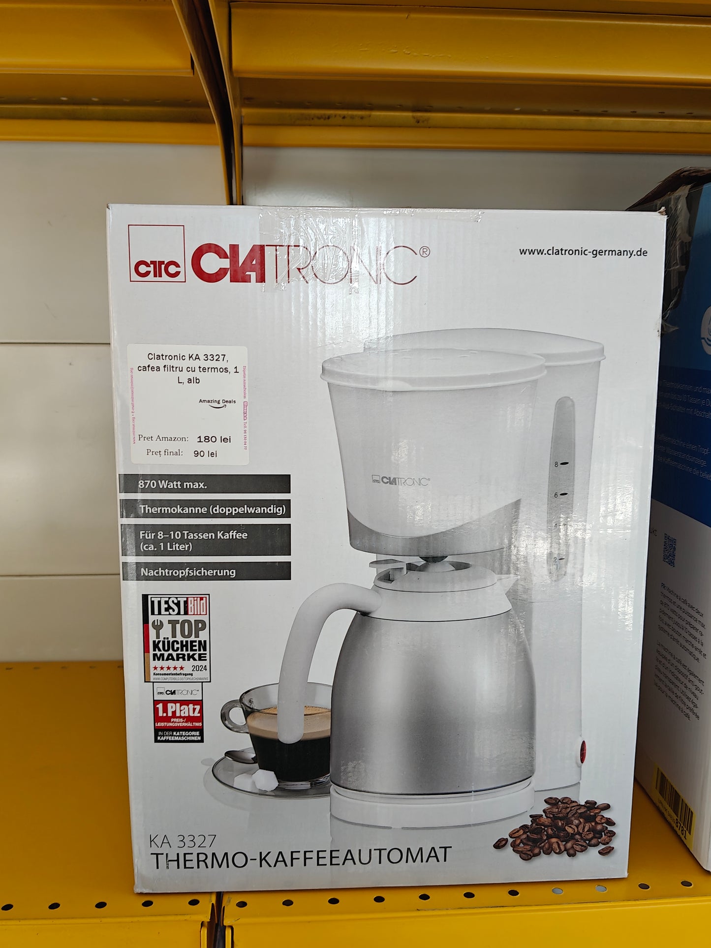 [RESIGILAT] Cafea filtru cu Termos - Clatronic KA 3327