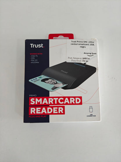 [RESIGILAT] Trust Primo, cititor carduri smartcard, USB