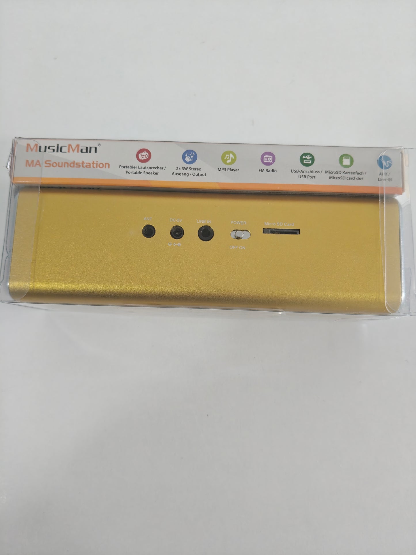 Boxă MusicMan MA Soundstation, radio FM ,USB ,AUX