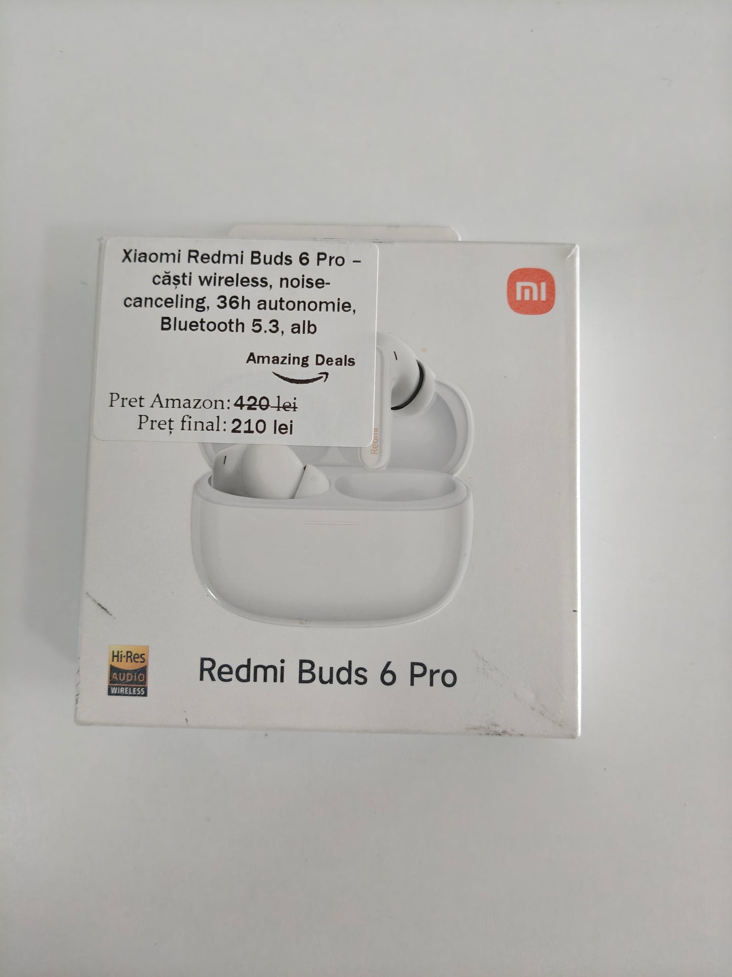 Xiaomi Redmi Buds 6 Pro, Anulare zgomot, Autonomie 36h