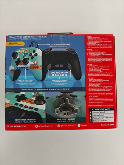 PowerA Controller Nintendo Switch 2 cu cablu, Efecte Hall ,taste Programabile