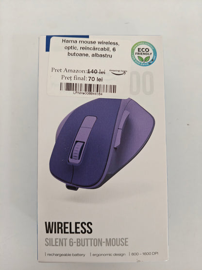 Hama Mouse Wireless ,Optic , reîncărcabil