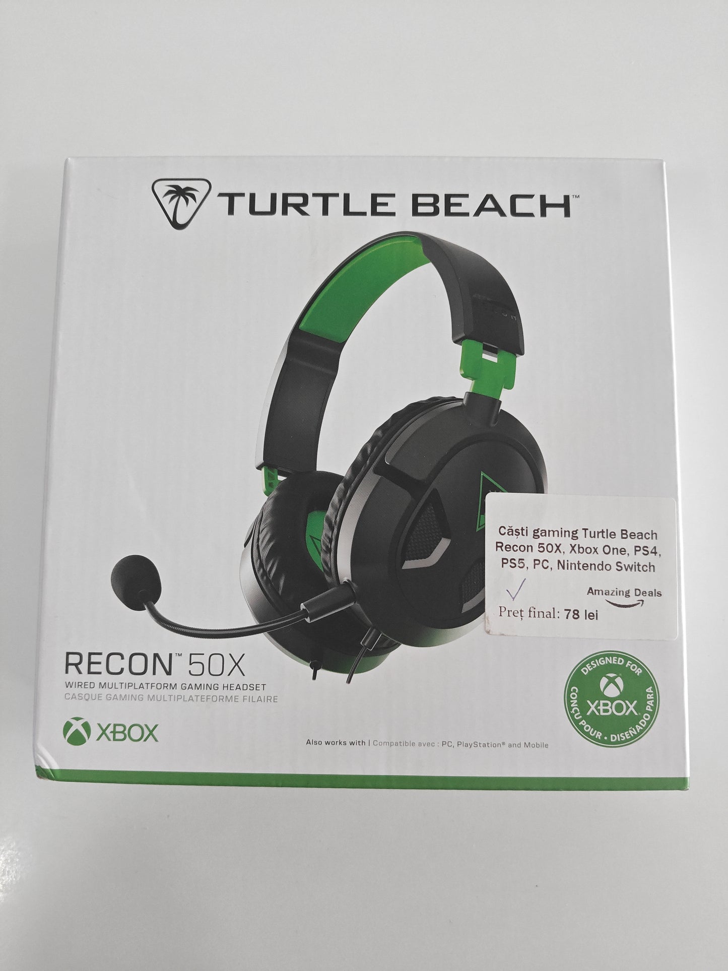 Căști Gaming Turtle Beach Recon 50X ,XBOX/PS/PC/Switch