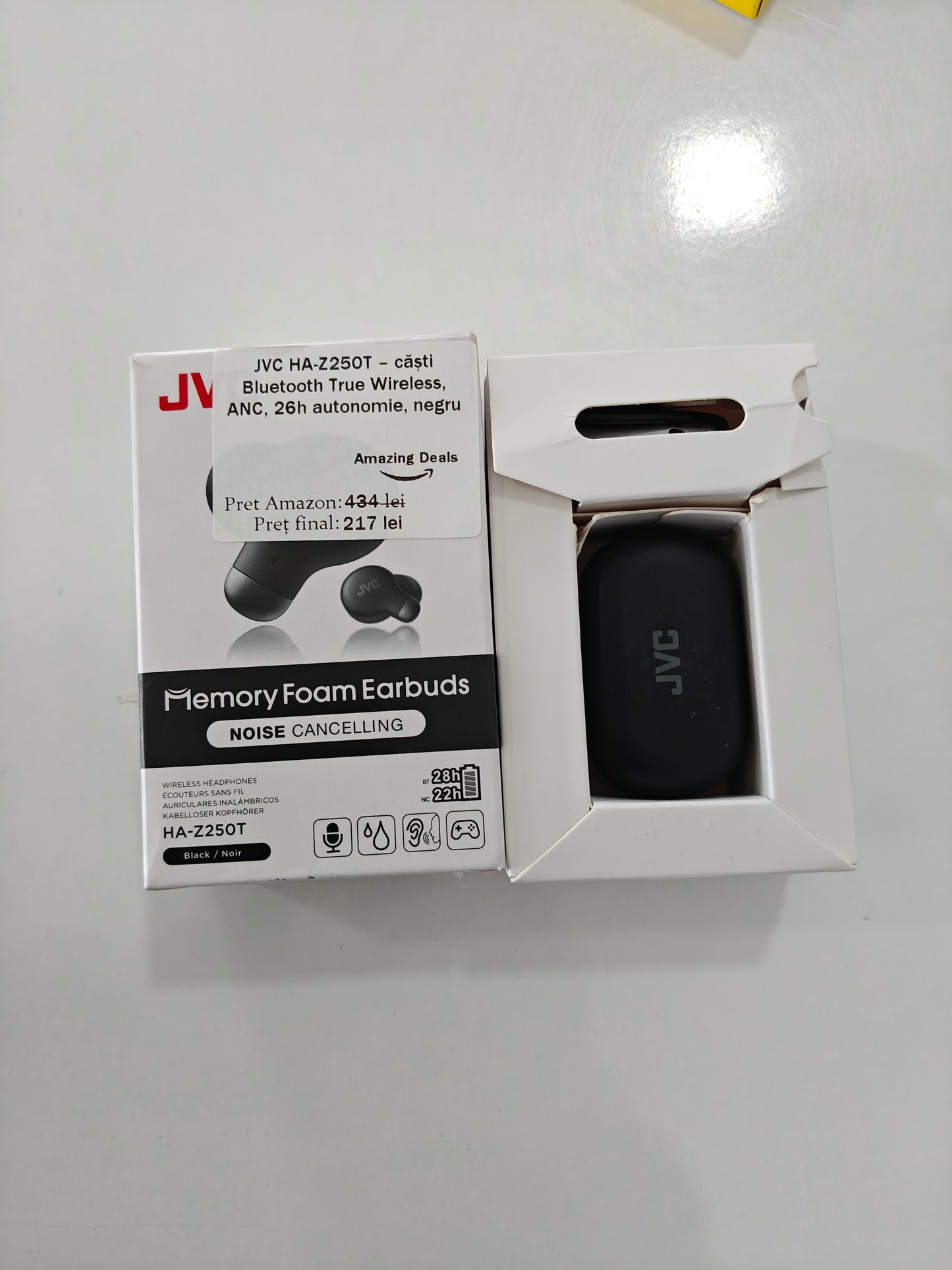 [RESIGILAT] Căști JVC HA-Z250T Bluetooth, ANC ,26h Autonomie