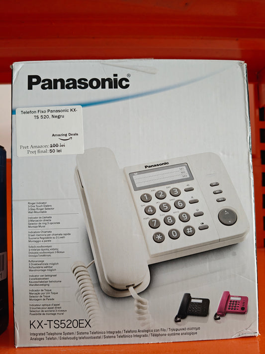 Telefon Fix panasonic KX-TS520 ,Negru