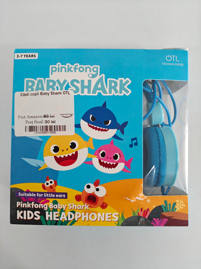 Baby Shark OTL - căști pentru copii ,cu fir
