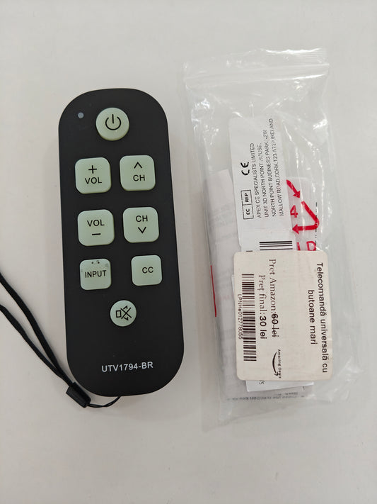 Telecomanda universală cu butoane mari