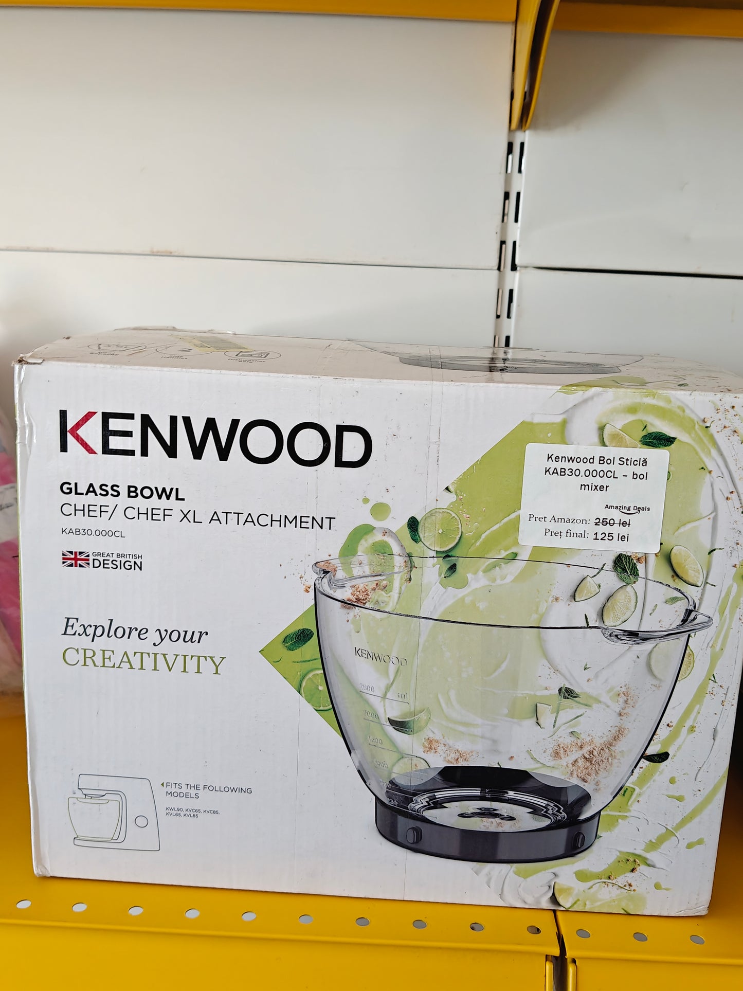 [RESIGILAT] Bol din Sticlă pentru Mixer - Kenwood