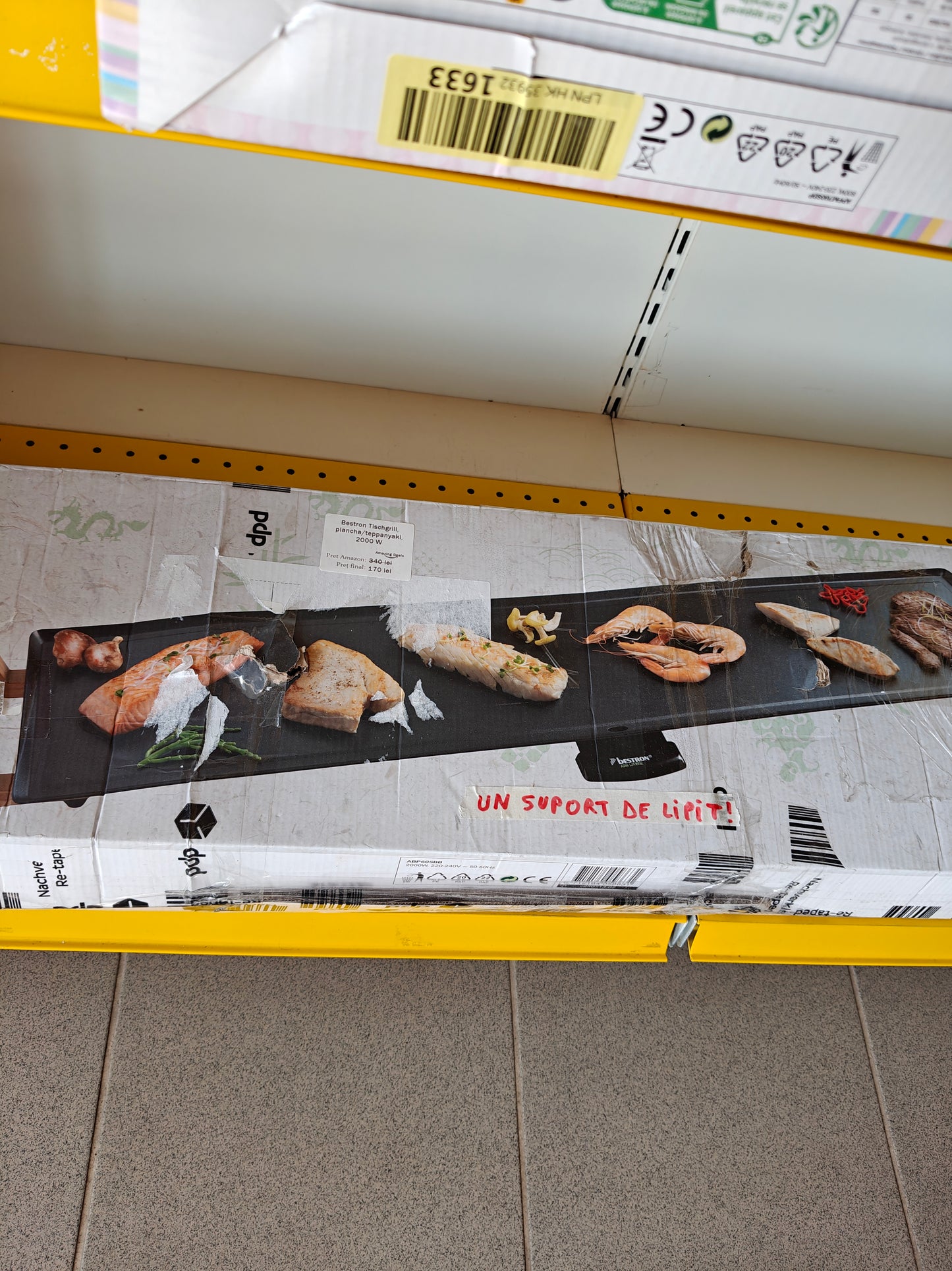 Grill Electric Bestron Tischgrill plancha/teppanyaki, 2000W