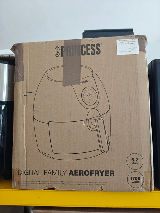 Air Fryer Princess 5.2L, 1700W, 7 Programe