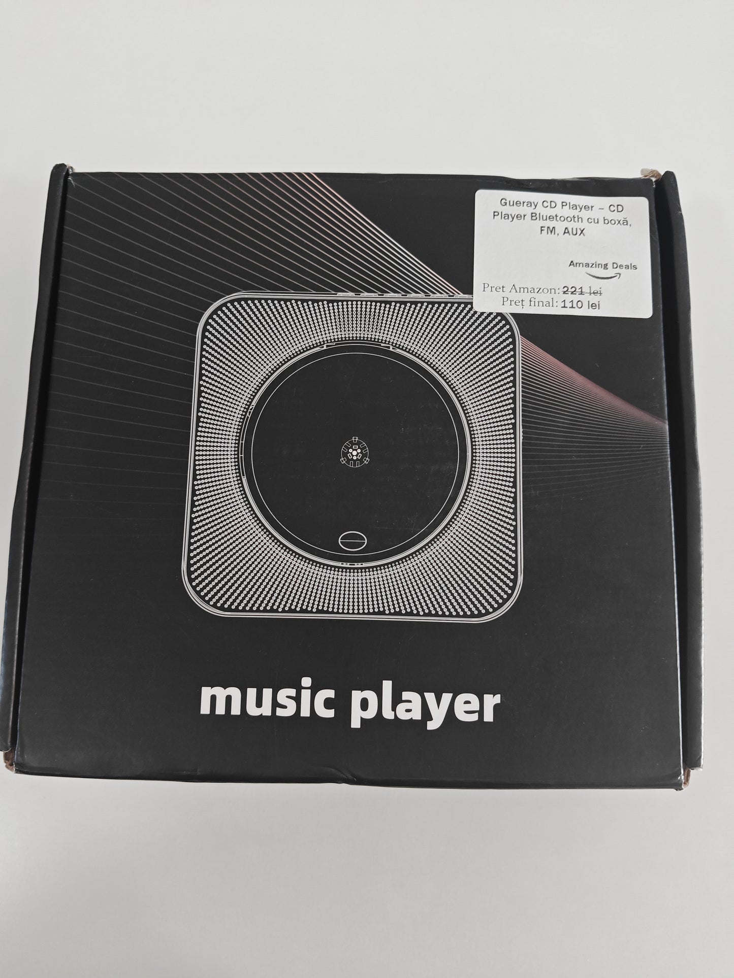 Gueray - CD Player Bluetooth cu Boxă, FM , AUX