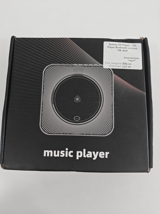 Gueray - CD Player Bluetooth cu Boxă, FM , AUX
