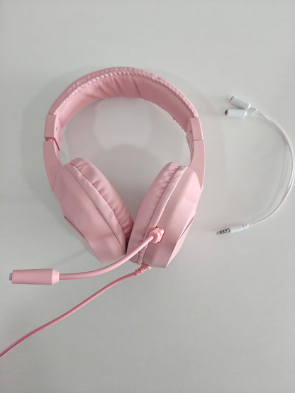 Căști Mars Gaming MH122P, RGB ,Roz ,PS4/PS5/XBOX/PC