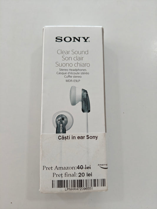 Sony MDR-E9LP - căști in-Ear ,jack 3.5mm