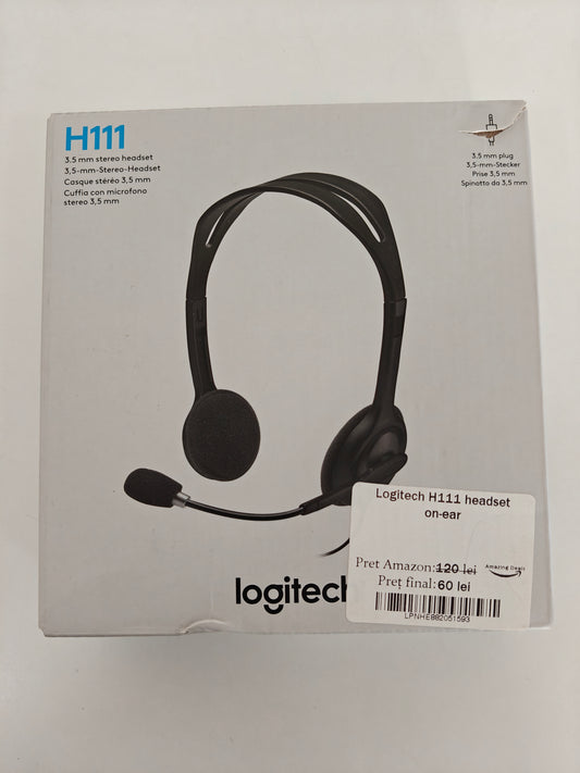 Logitech H111 - Căști On-Ear cu Fir