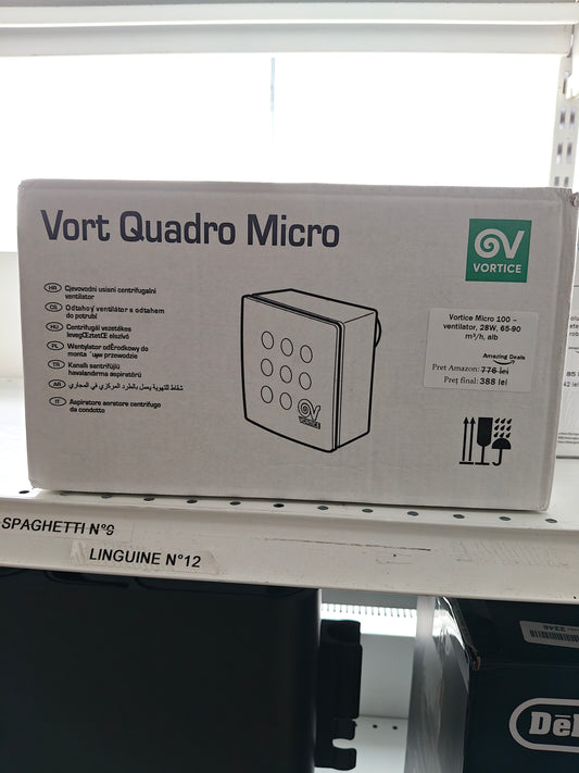 Vortice Micro 100 - Ventilator 28W 65-90m³/h