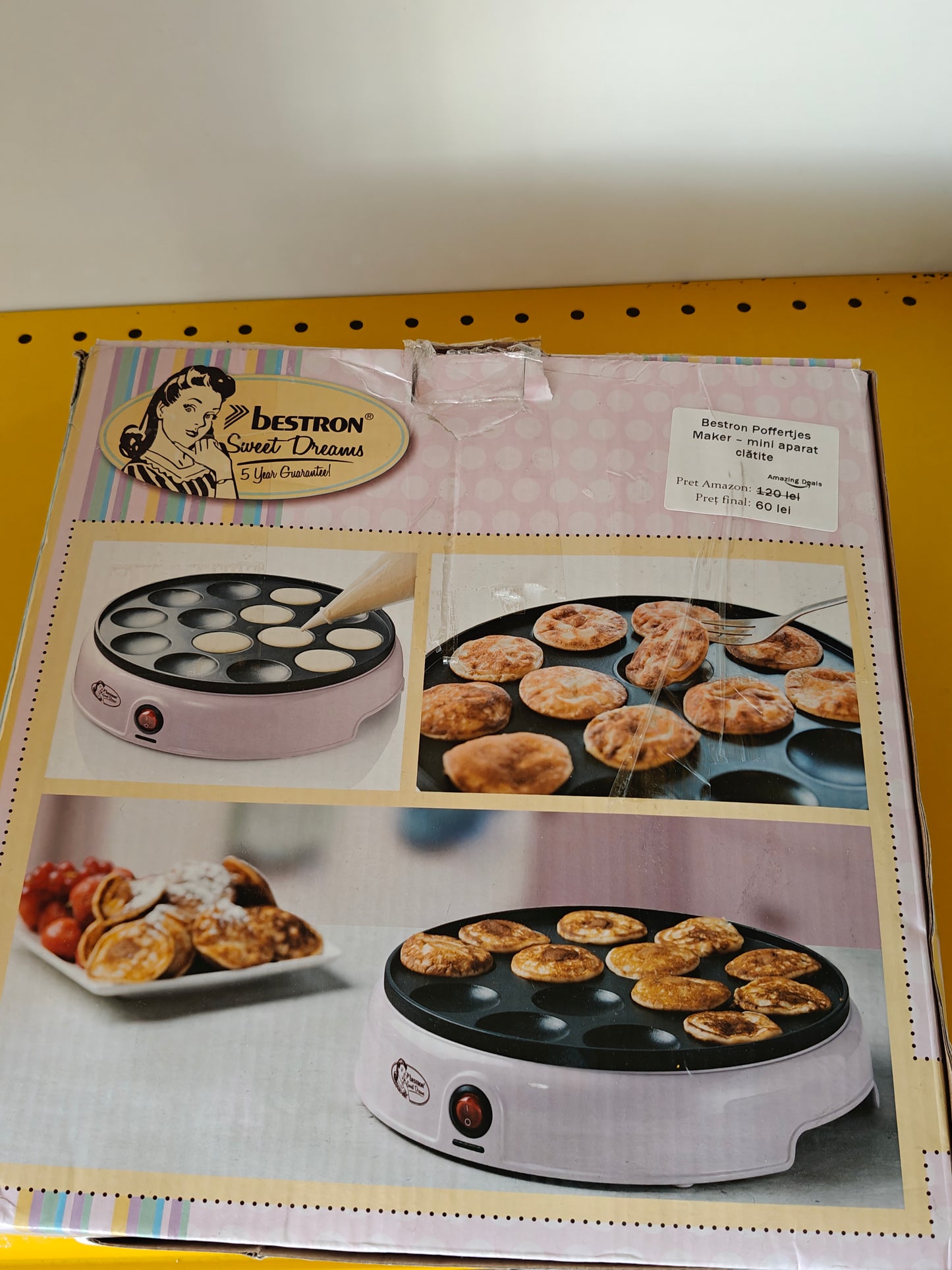 [RESIGILAT] Mini aparat Clătite - Bestron Poffertjes Maker