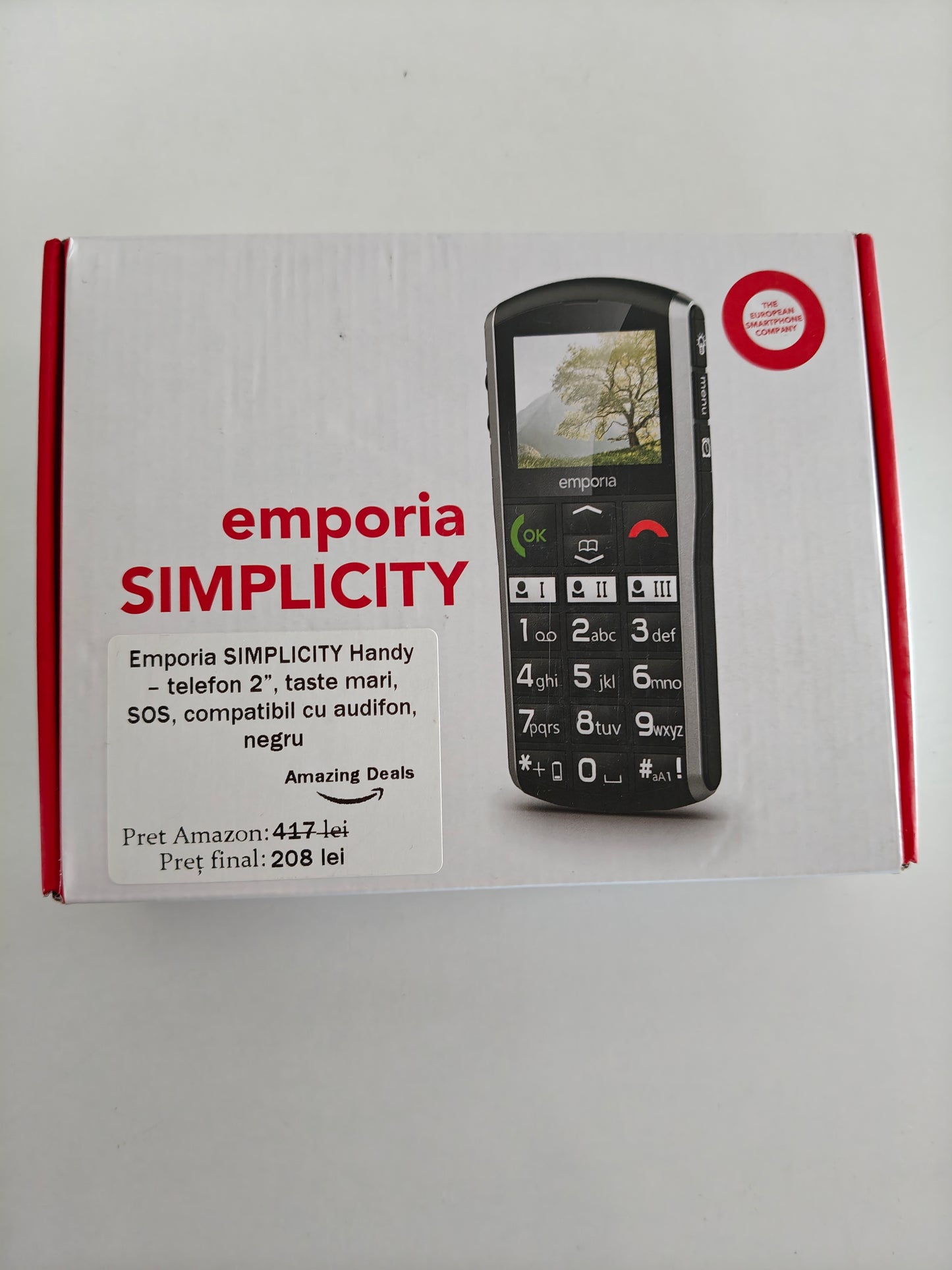 Emporia Simplicity ,compatibil cu audifon