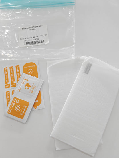 Set Folii de sticla iPhone 16e