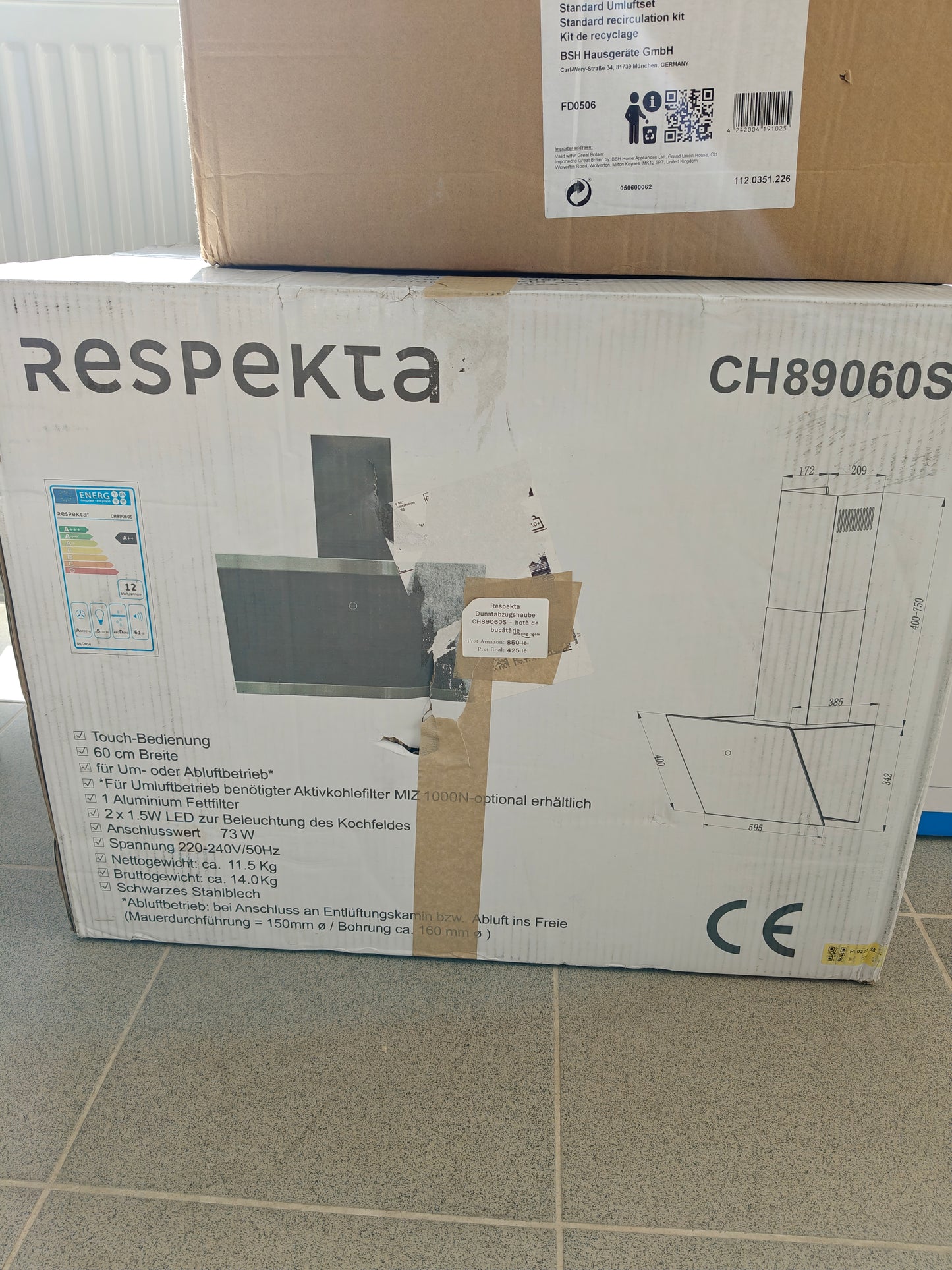 Hotă de Bucătărie, Respekta CH89060S