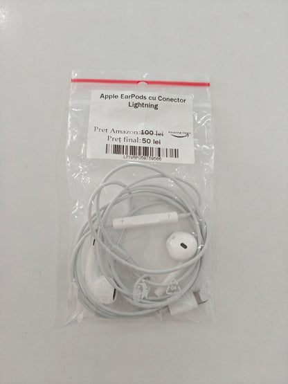 Căști Apple EarPods cu Conector Lighting