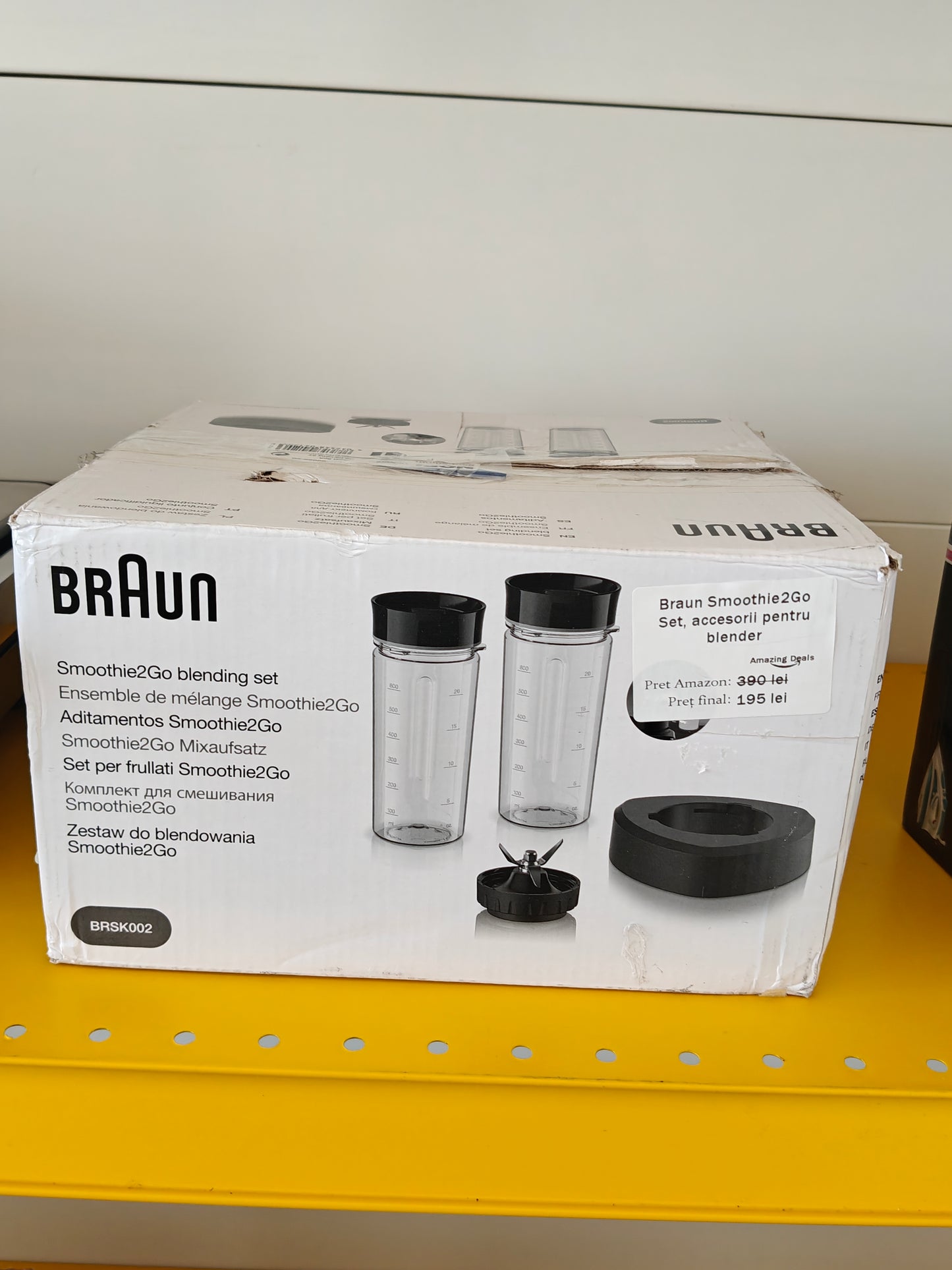 [RESIGILAT] Braun Smoothie2Go Set ,Accesorii pentru blender