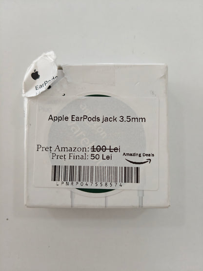 Căști Apple EarPods cu Conector Jack 3.5mm/Aux
