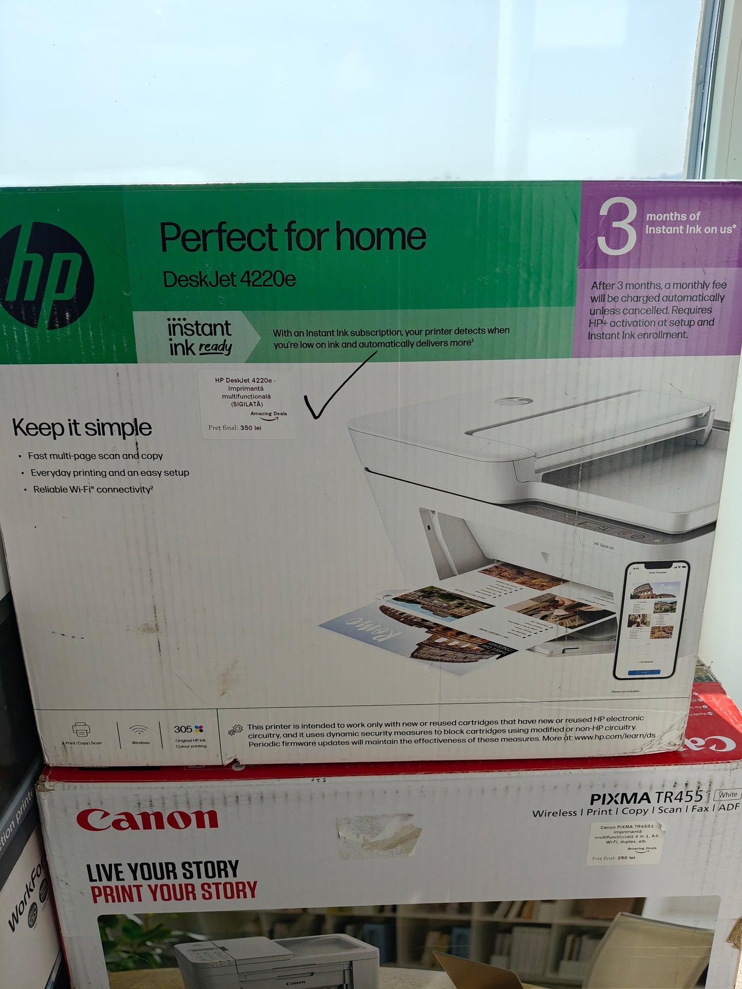 [RESIGILAT] Imprimantă HP DeskJet 4220e, Fără Tuș