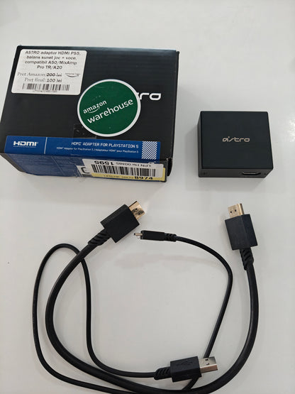 ASTRO - Adaptor HDMI PS5 ,balans sunet joc + voce ,compatibil cu A50/MixAmp Pro TR/A20
