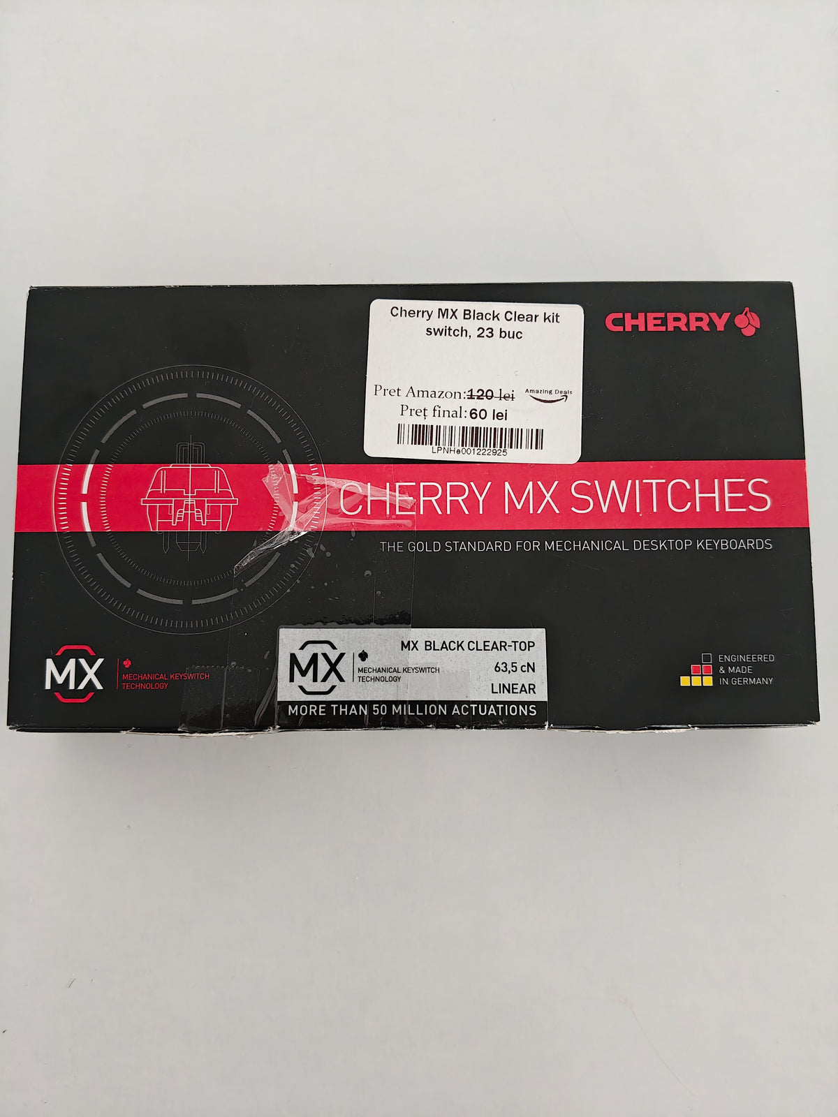 Cherry MX Black Clear ,Kit Switch ,20 buc