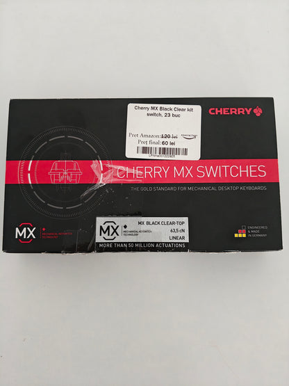 Cherry MX Black Clear ,Kit Switch ,20 buc