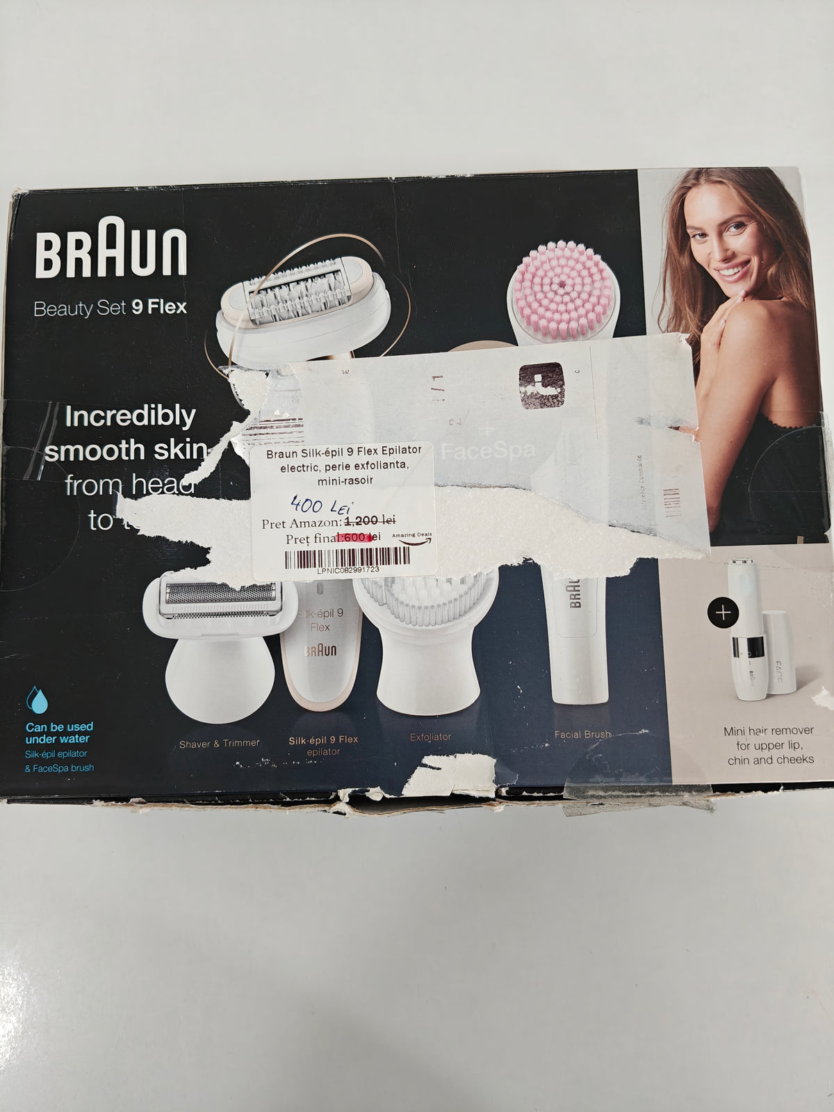 Braun Silk-Epil 9 Flex Beauty Set + Face Spa - Epilator electric ,exfoliator