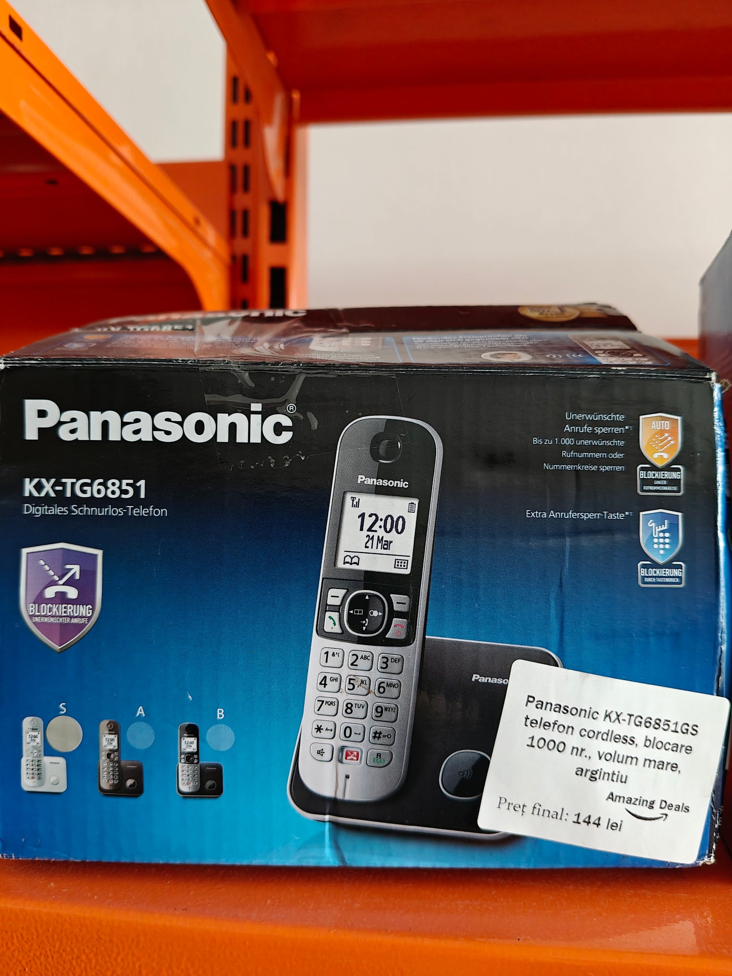 [RESIGILAT] Telefon fara fir , Panasonic KX-TG6851GS