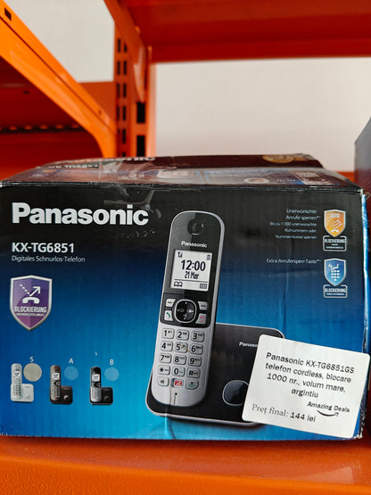 [RESIGILAT] Telefon fara fir , Panasonic KX-TG6851GS